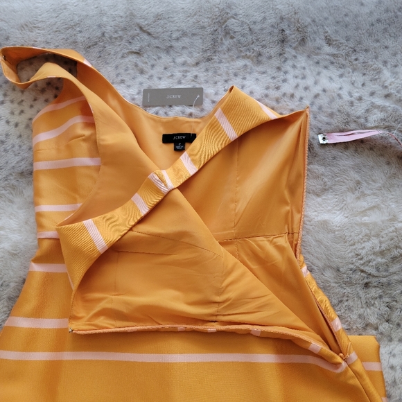 NWT J. Crew scoopneck dress in jacquard stripe, size 2 - Picture 10 of 14
